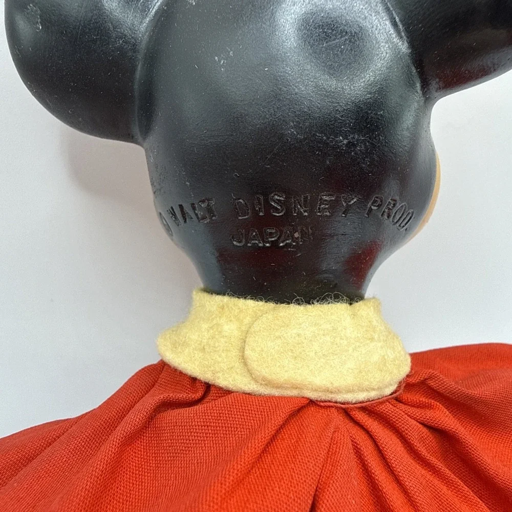 Mickey‎ Mouse Bean Bag Vintage Vinyl Toy Walt Disney Productions Made In Japan